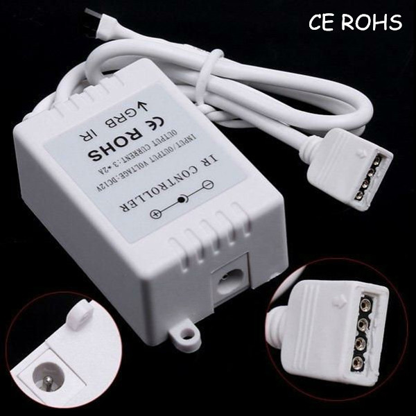 DC12V IR 24 Key Remote LED RGB Music Controller for Strips