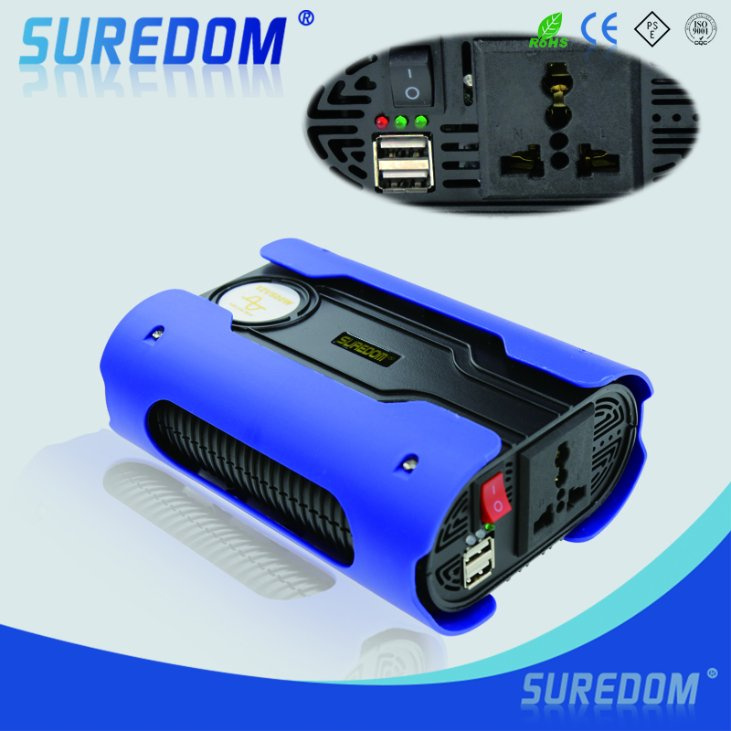 New 12V 220V 500W with dual USB Pure Sine Wave Solar Car DC to AC Inverter