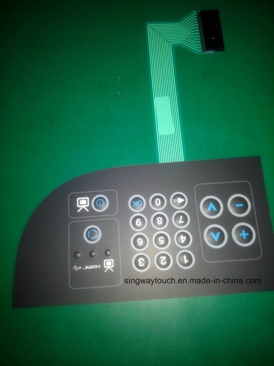 Customized Dome Embossing Membrane Switch with LEDs