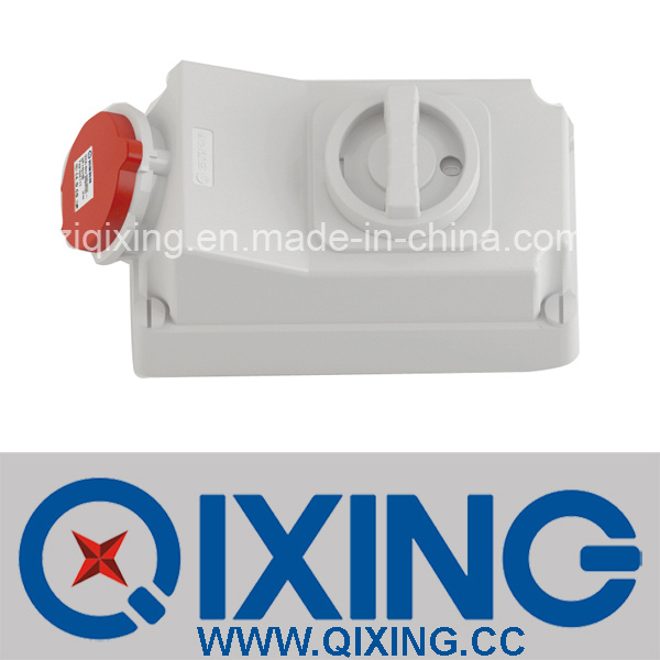32A 3p Socket with Switches and Mechanical Interlock (QX5696)
