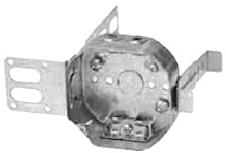 4 in. Steel Octagonal Ceiling Box with Wraparound Bracket, 1-1/2 in. Deep, cETL Listing