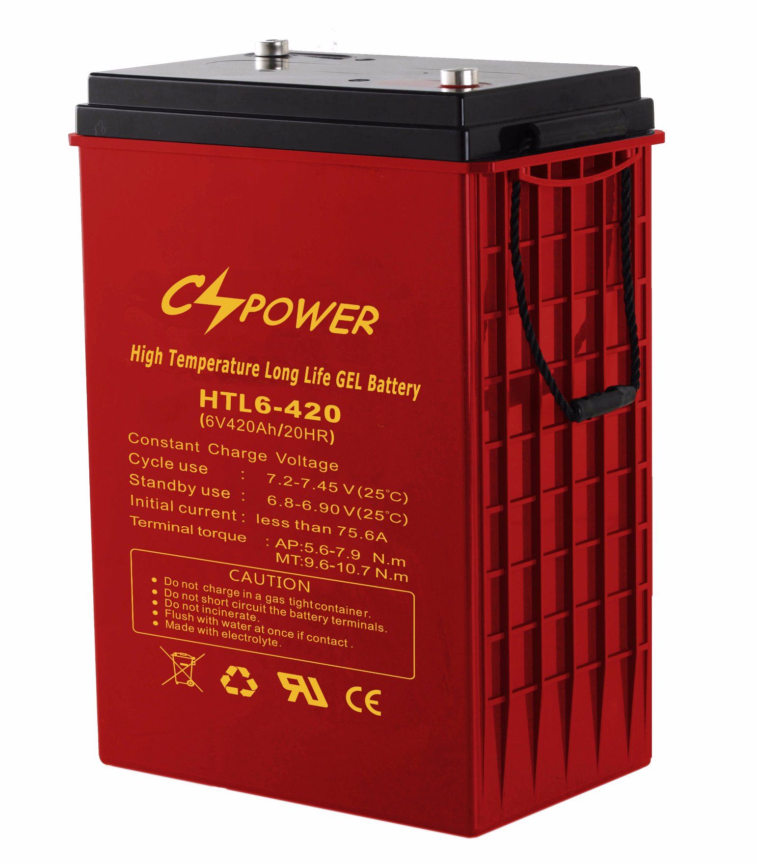 Deep Cycle Gel Battery 6V 420ah for 48V Solar Power System