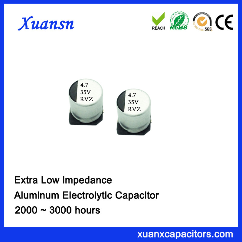2000hours 4.7UF 35V Chip Aluminum Electrolytic Capacitor