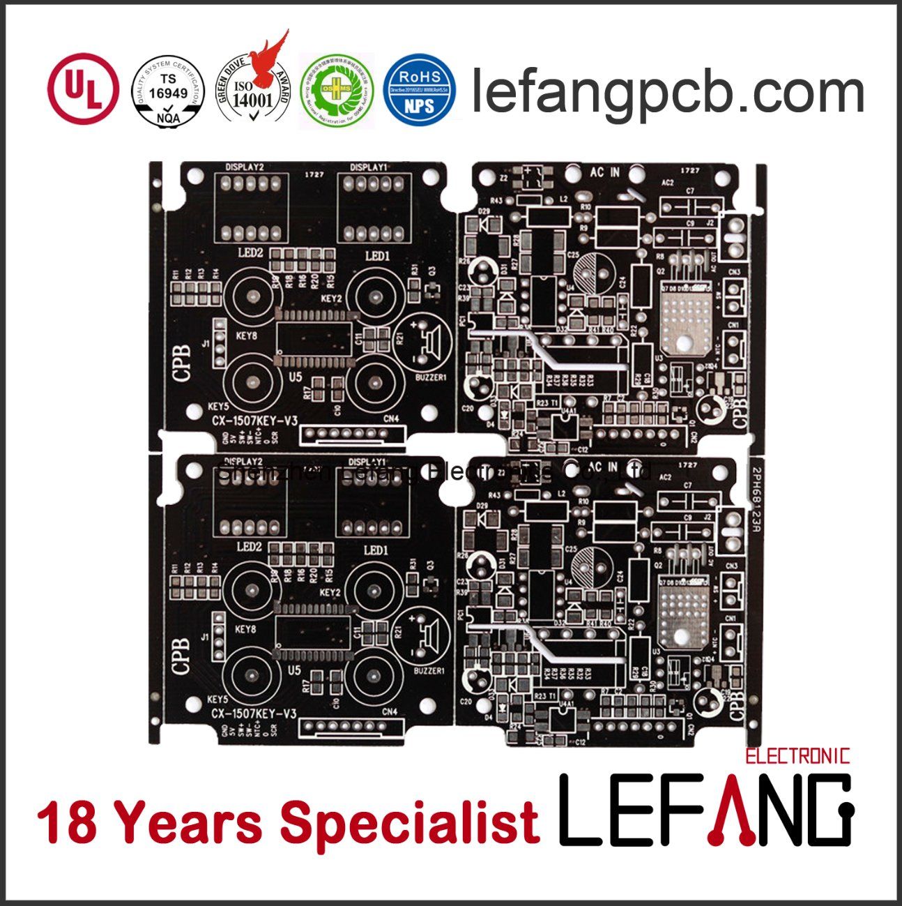 Lead Free HASL Circuit Board PCB for Security Camera
