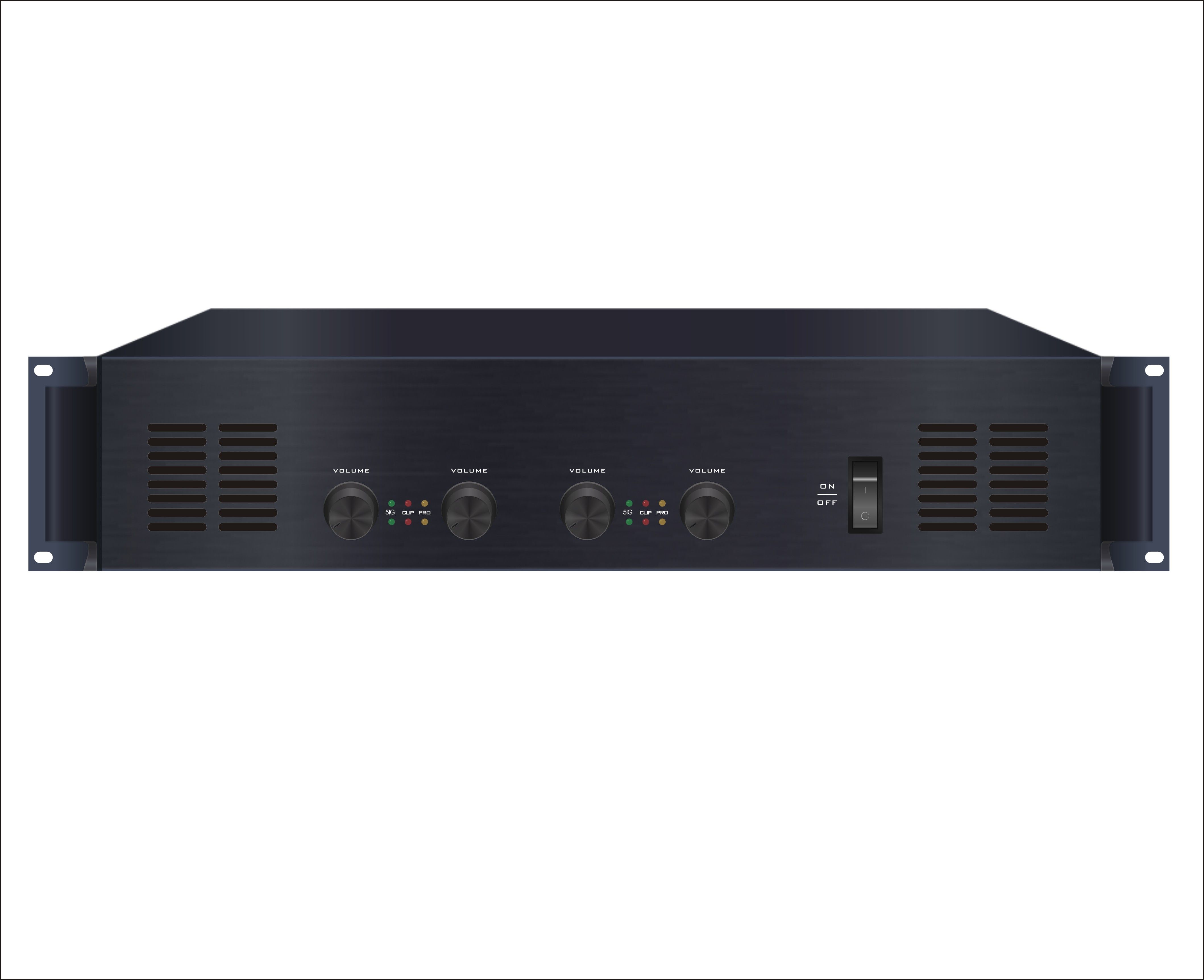 4-Channel 180W Digital PA System Power Amplifier