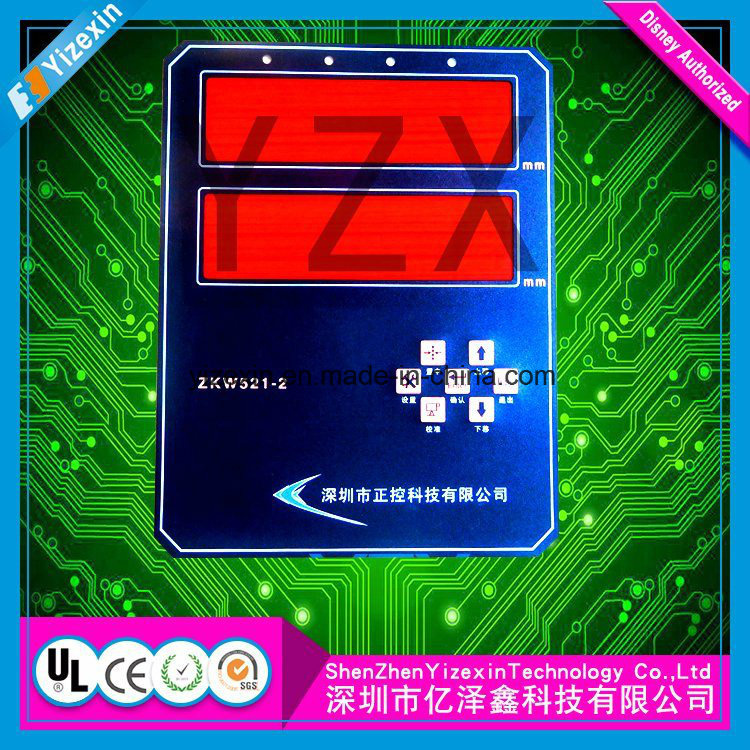 China Customized Flexible Transparent LCD Window Graphic Overlay Membran Switch