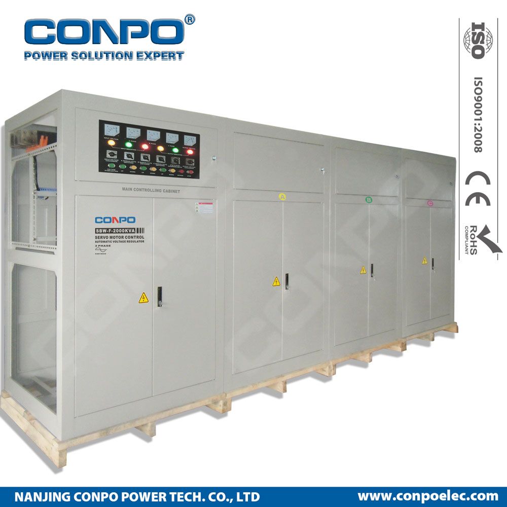 SBW-F-2000kVA 3phase Split-Phase, Industrial-Grade Compensated Voltage Stabilizer/Regulator