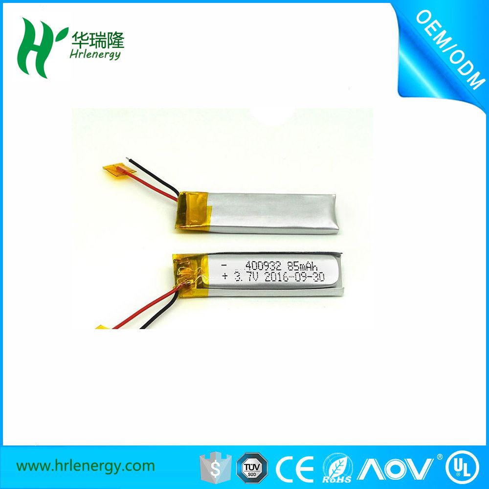 3.7V 85mAh Lipo Battery/Li-Polymer Battery/Li Polymer Battery