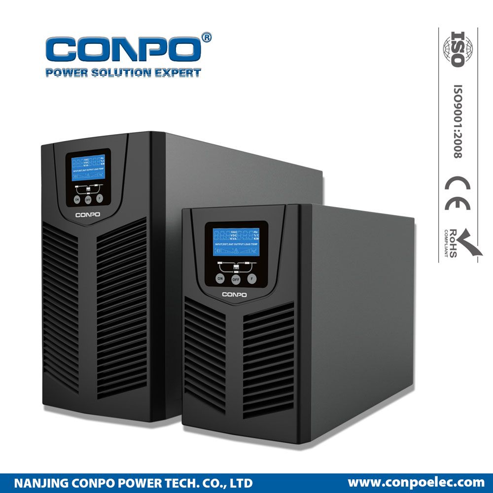 Pvt Series 1kVA/2kVA/3kVA Tower Online High Frequency UPS (with/without battery)