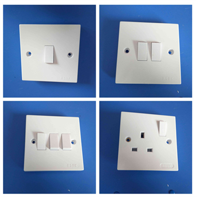 Shinely White Bakelite Copper 13A Wall Switch (W-102)