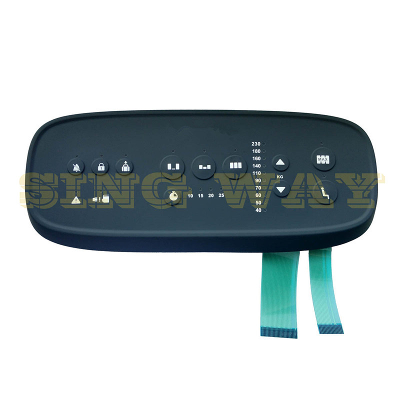 Silicone Rubber and Membrane Circuit Assemblage Membrane Switch