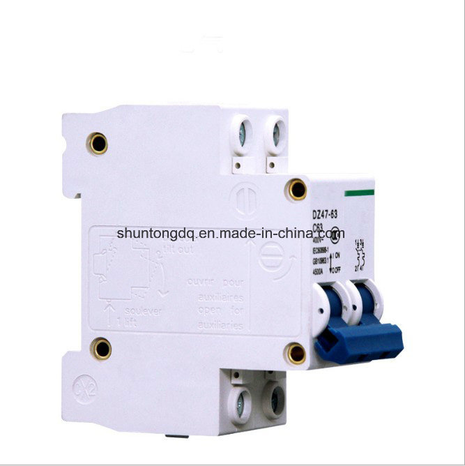 Miniature Circuit Breaker, MCB 2p 20A, 25A, 32A, 40A 4.5ka, 6ka (DZ47-63)