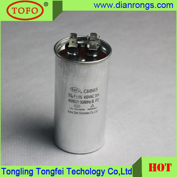 Cbb65 Motor Run Capacitor 20UF for AC Motor 2016