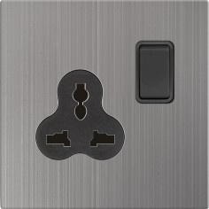 M116 1 Gang Mf Switched Socket
