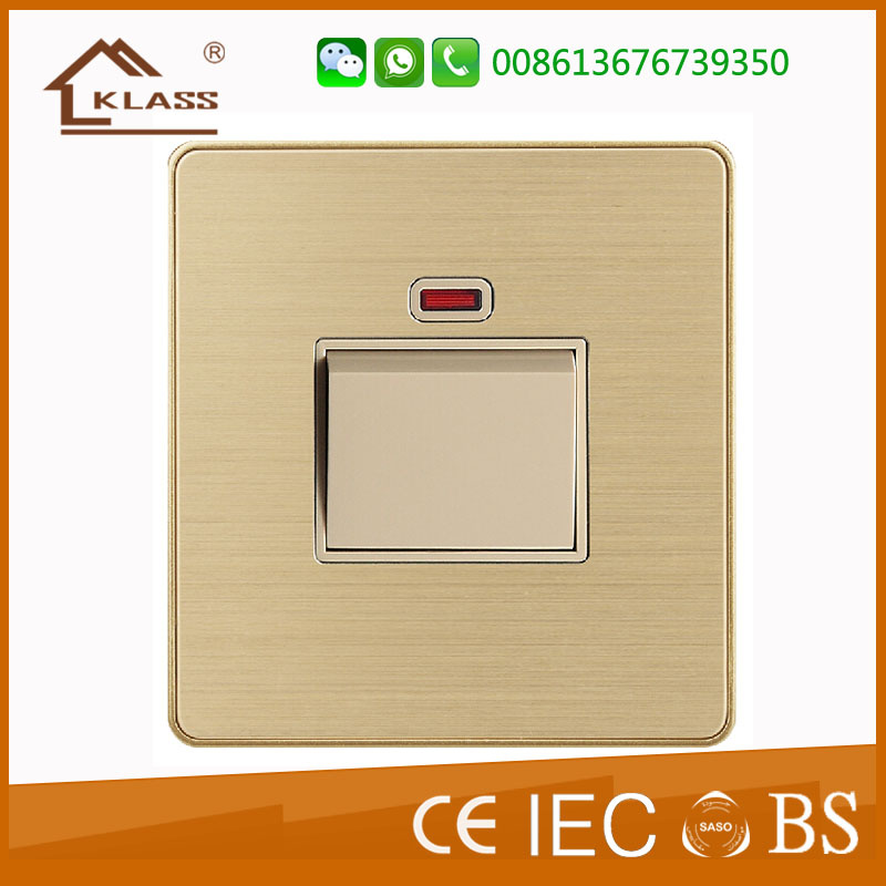 High Quality Metal Plate 20A Water Heater Switch