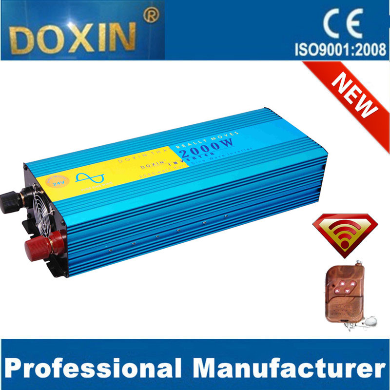 12V 220V 2kw Pure Sine Wave Inverter with Wireless Control