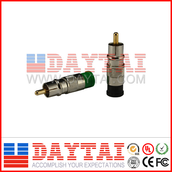 RCA Compression Connector for Rg59 RG6 Coaxial Cable