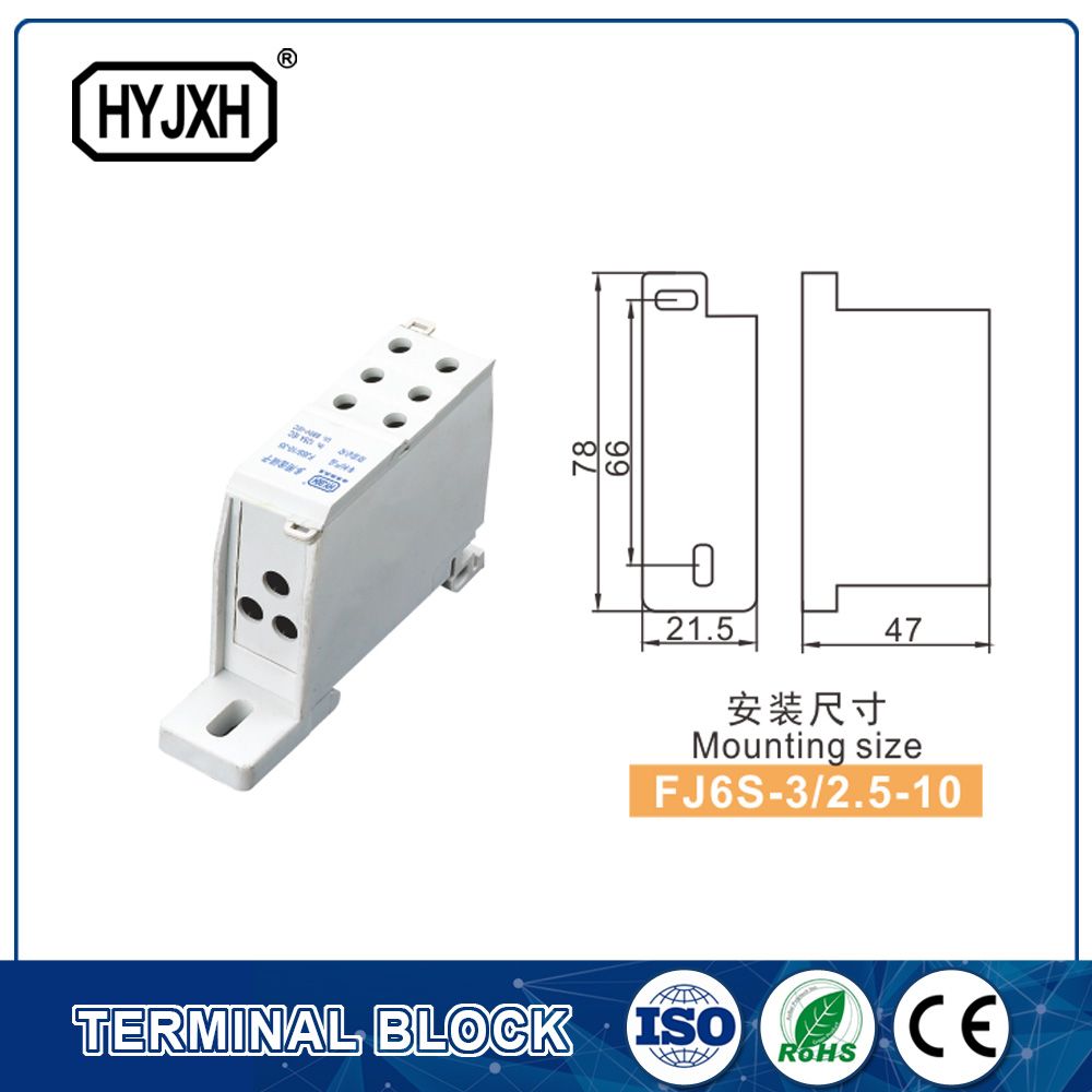 Fj6s-3 Series Terminal Block (three-inlet multi-outlet)