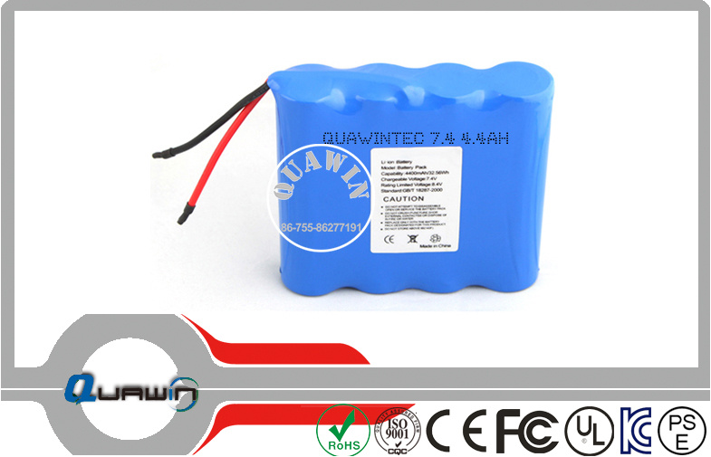2s2p 7.4V 4400mAh Lithium Battery