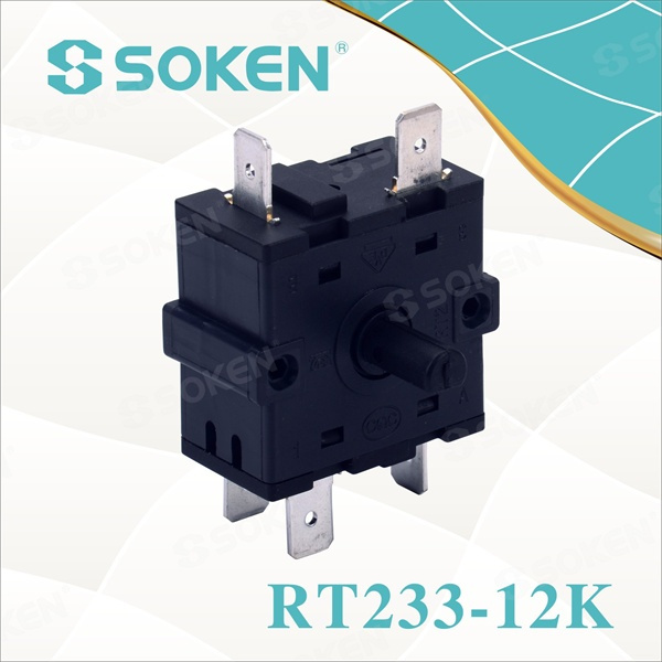 Nylon Rotary Switch with 7 Positions (RT233-12K)
