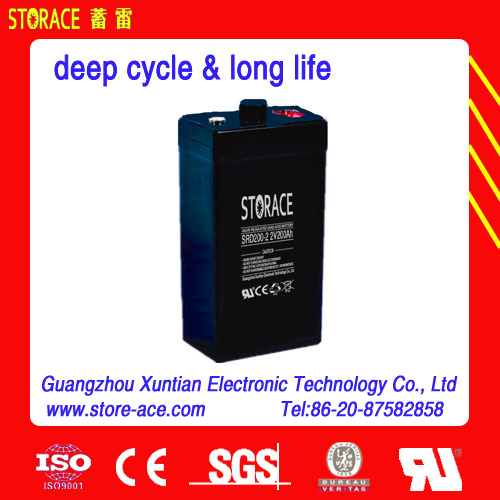 2V 200ah Deep Cycle AGM Battery for Solar System