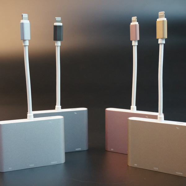 Tht-007-3 Lightining to HDMI/VGA/AV Adapter