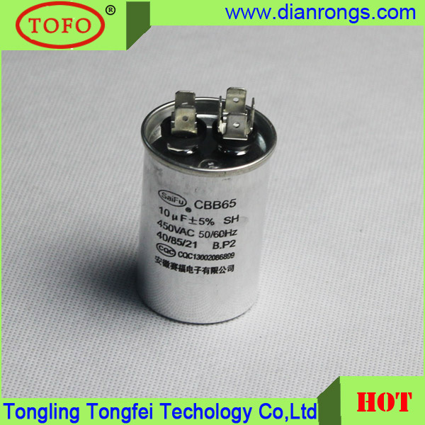 Cbb65 Air Conditioner Capacitor for Compressor