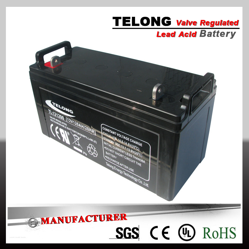 12V120ah Sealed Lead Acid Battery for Solar Power System