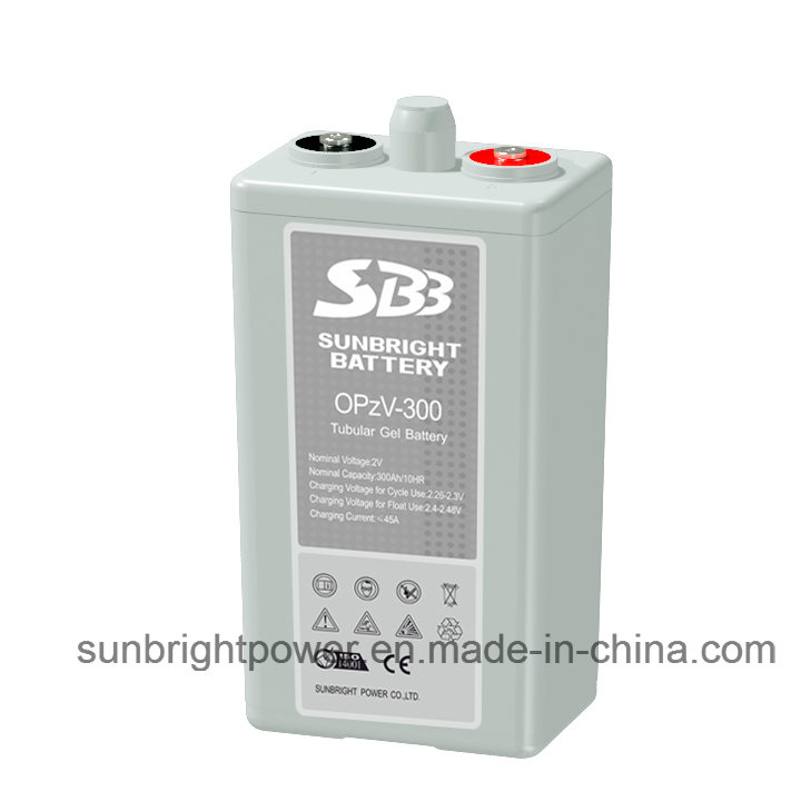 2V300ah Solar Telecom Long Deep Cycle Gel Opzv Battery