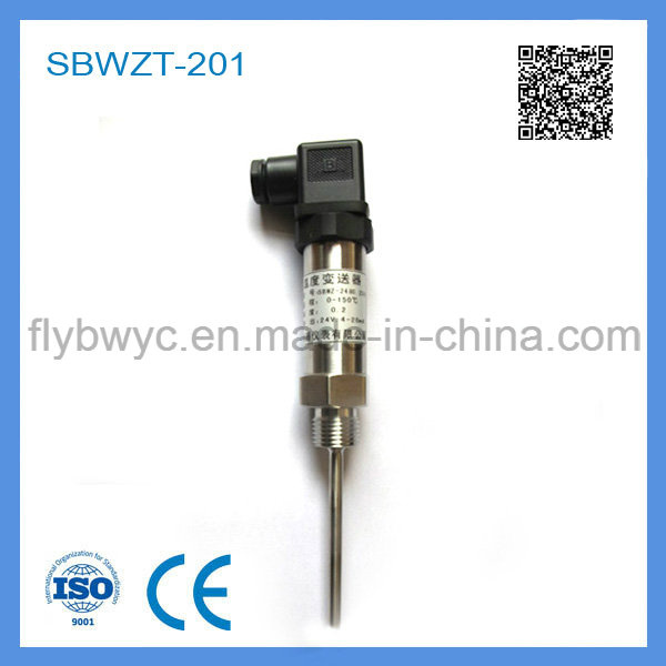 4-20 Ma Output PT 100 Temperature Transmitter with Hirschmann Plug (SBWZT-201)