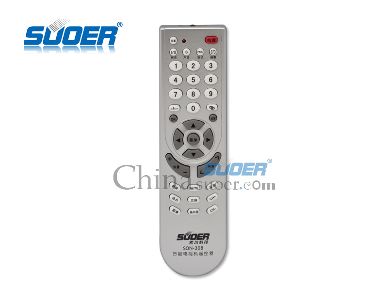 Suoer Factory Pricetv Remote Control Universal Remote Control for TV (SON-308)