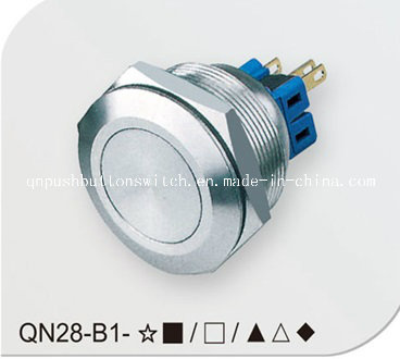28mm Spdt Latching Metal Push Button Switch