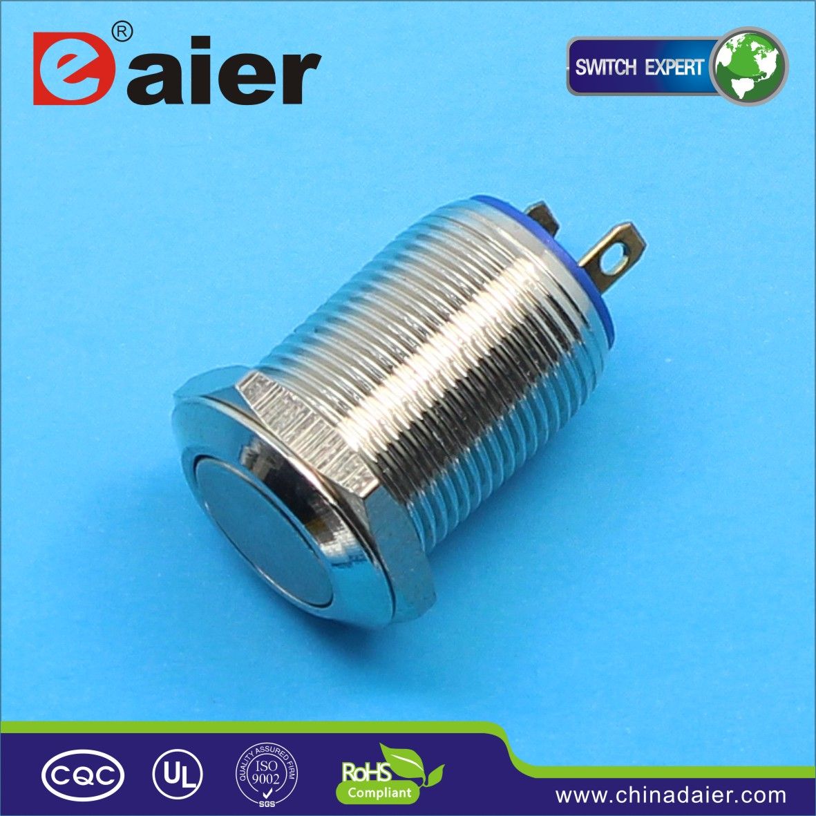 12mm Electrical Push Button Reset Switch (GQ12F-10M)