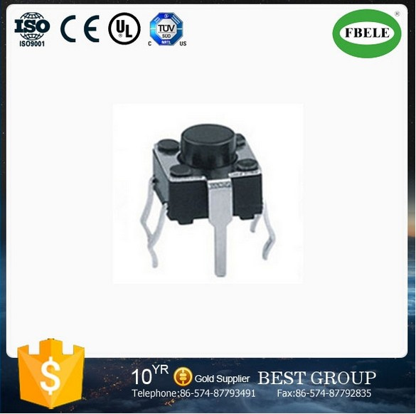 Tact Switch with 4 Pins, Micro Push Button Square Stem Tactile Push Button Switch