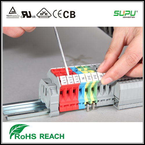 Rail-Mounted PCB Screw Terminal Block