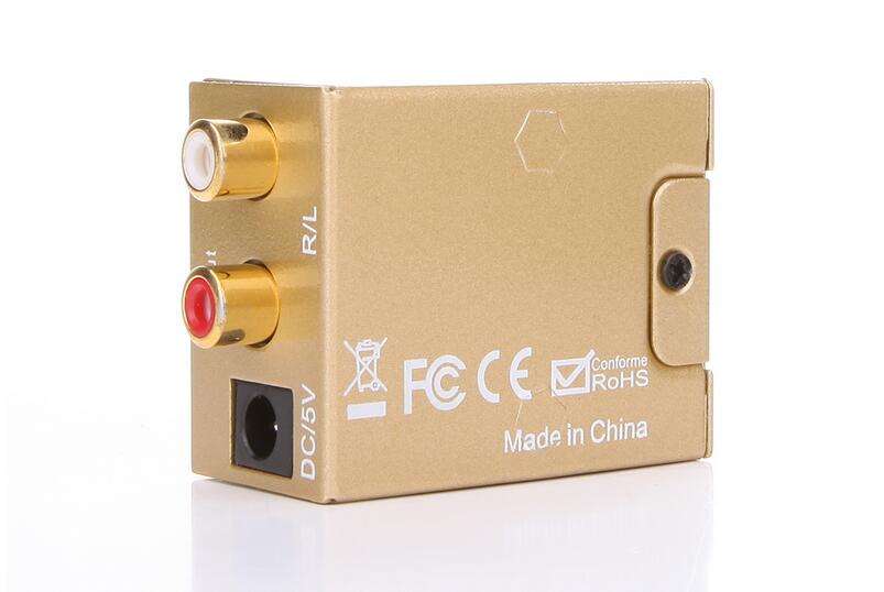 Digital to Analog Audio Converter, with Toslink
