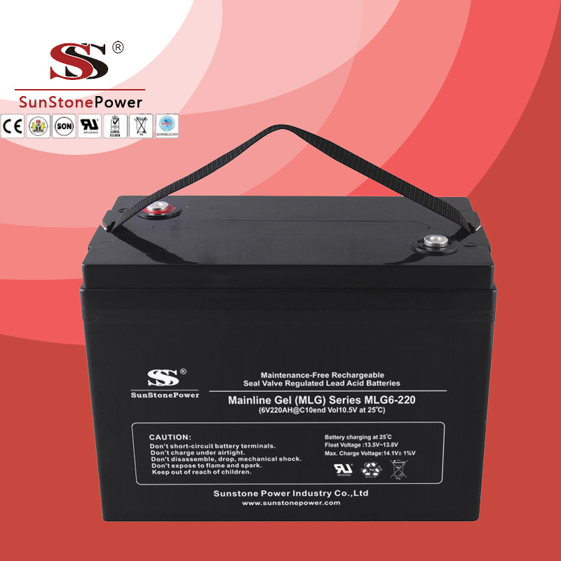 Storage Battery Mlg6V220ah Deep Cycle Battery Lead Acid Battery