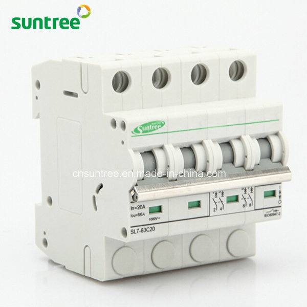 4p DC 1000V Solar 4 Pole MCB