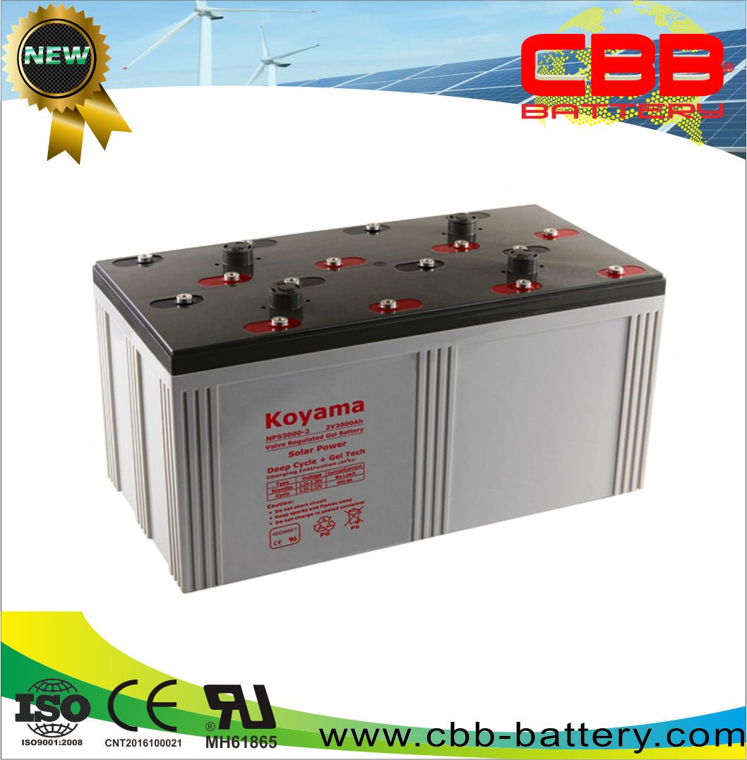 2V 3000ah Solar & Wind Power System Lead Acid Battery
