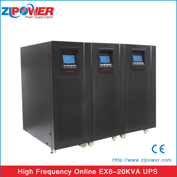 Online UPS Double Conversion 6kVA 10kVA 15kVA 20kVA UPS Power Supply Single Phase Long Backup
