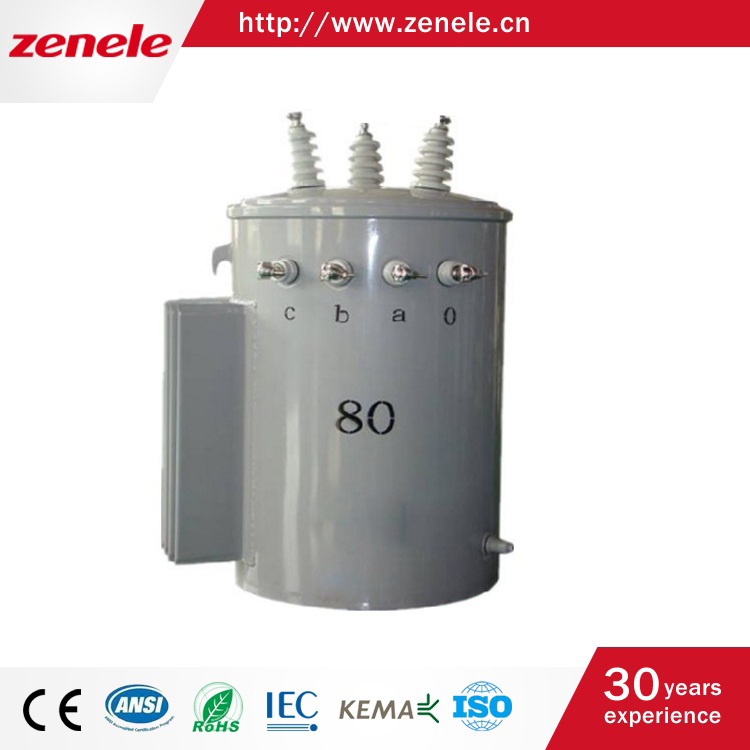 10kVA Single Phase Oil-Immersed Pole Mounted Power Transformador