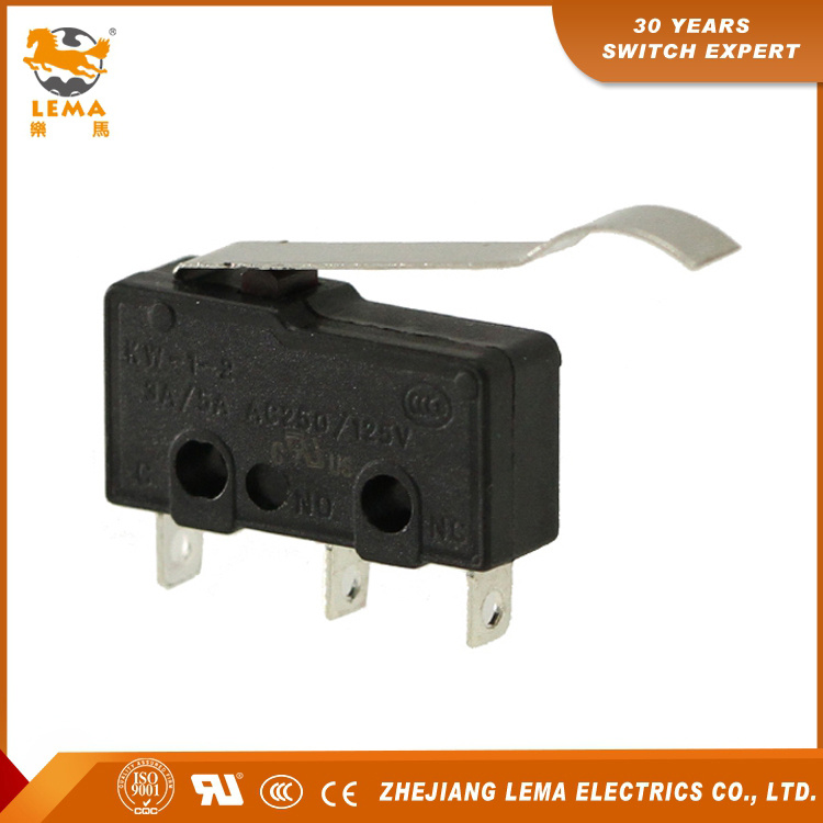 Lema Kw12-6 Bent Lever Electric Miniature Micro Switch 3A 250VAC
