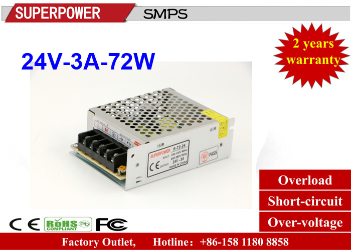 LED Driver 24V3a 72W Switching Power Supply for LED Lighting