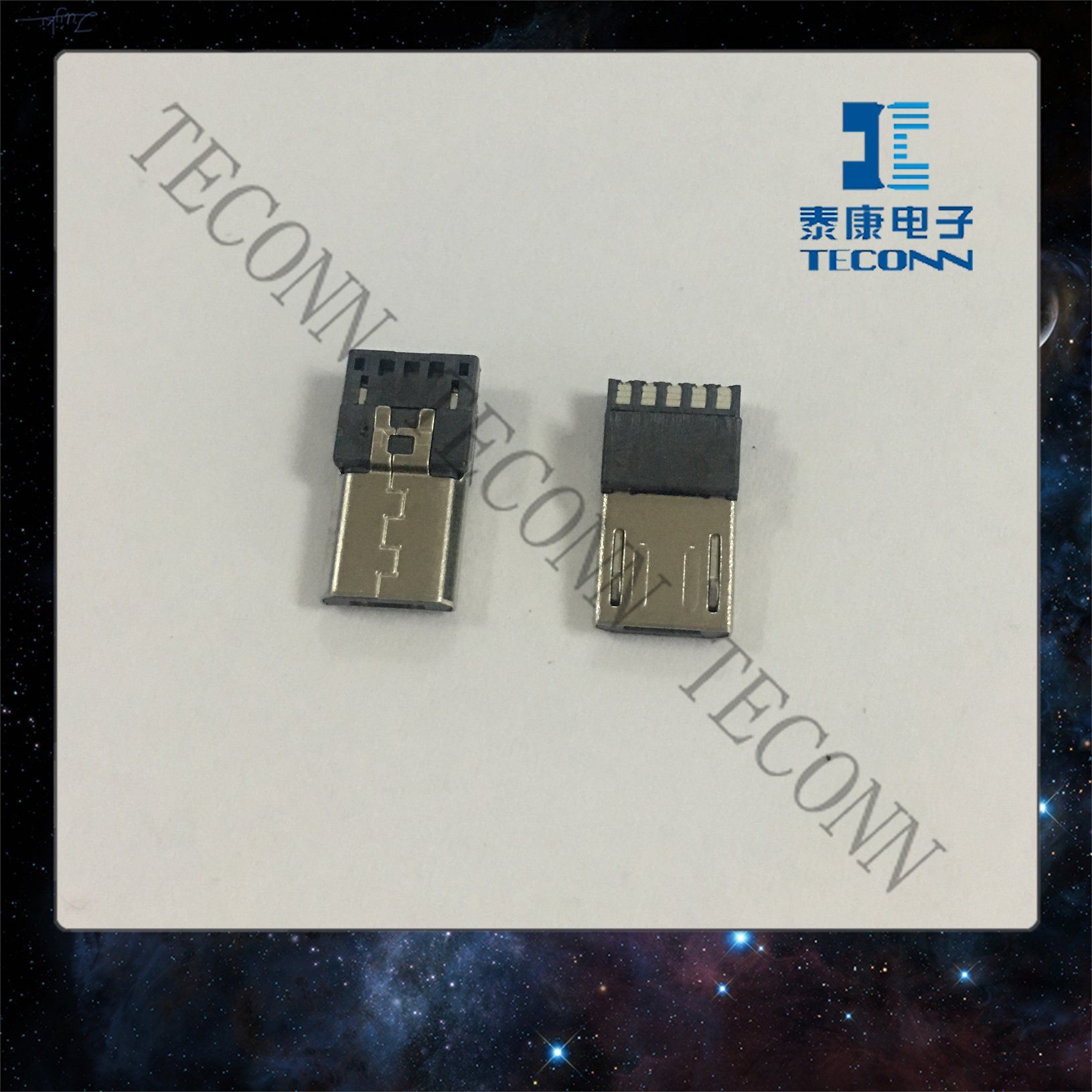 Micro USB 5pin B Type Plug Connector 0502-a