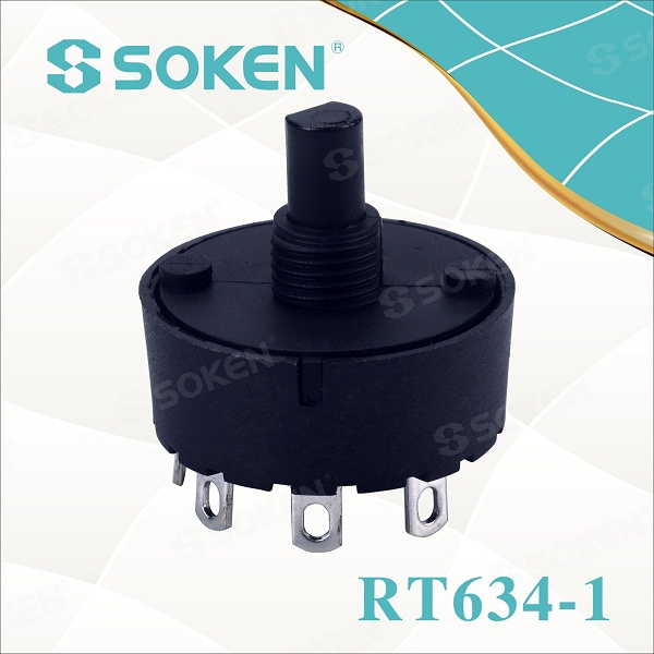 Soken Rotary Switch 4 Position 6 (4) a T85 TUV