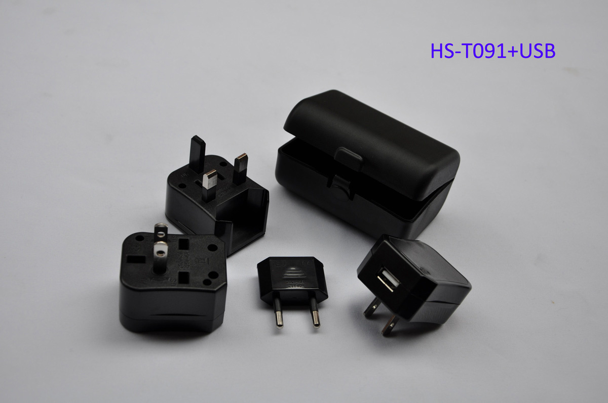 Universal USB Charger with 2.1A USB Charger for iPad and Note Tablet (HS-T091U)