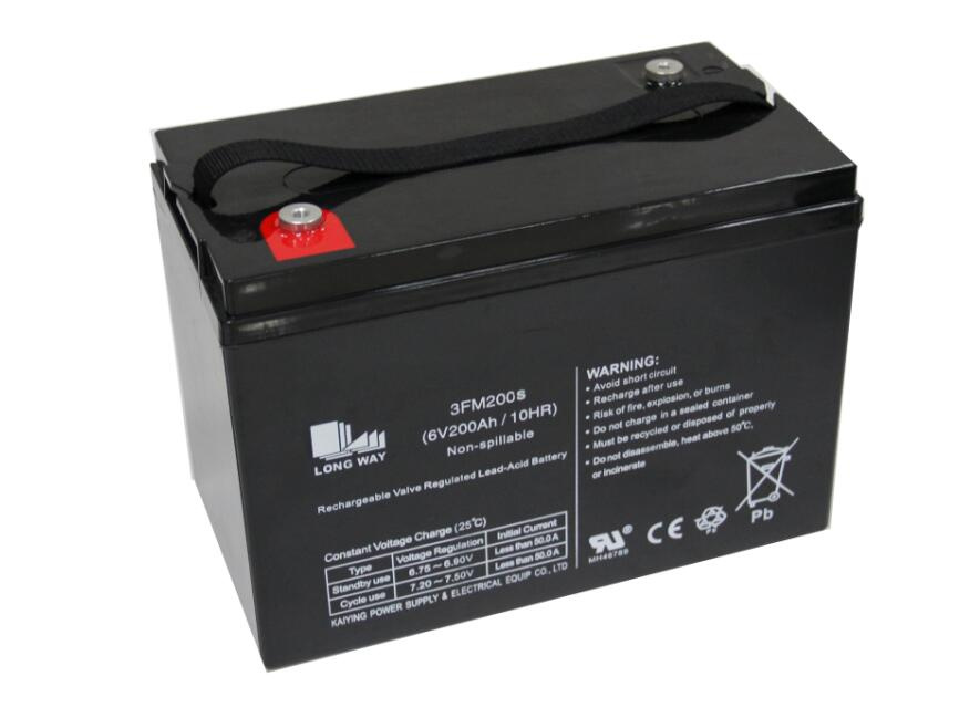 6V200s Standby Chargeable AGM Battery for Solar Tracking System