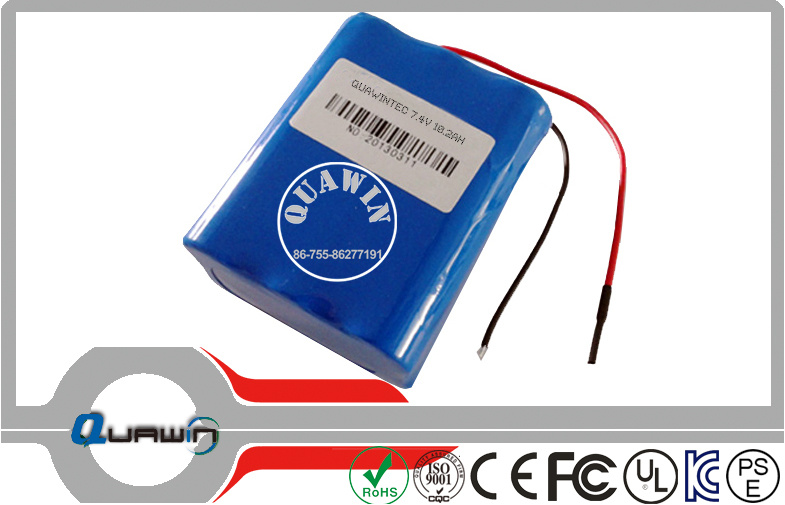 2s3p 7.4V 10200mAh Lithium Battery