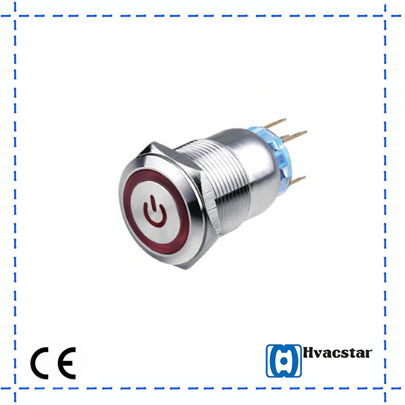 High Quality LED 19mm Metal Push Button Switch