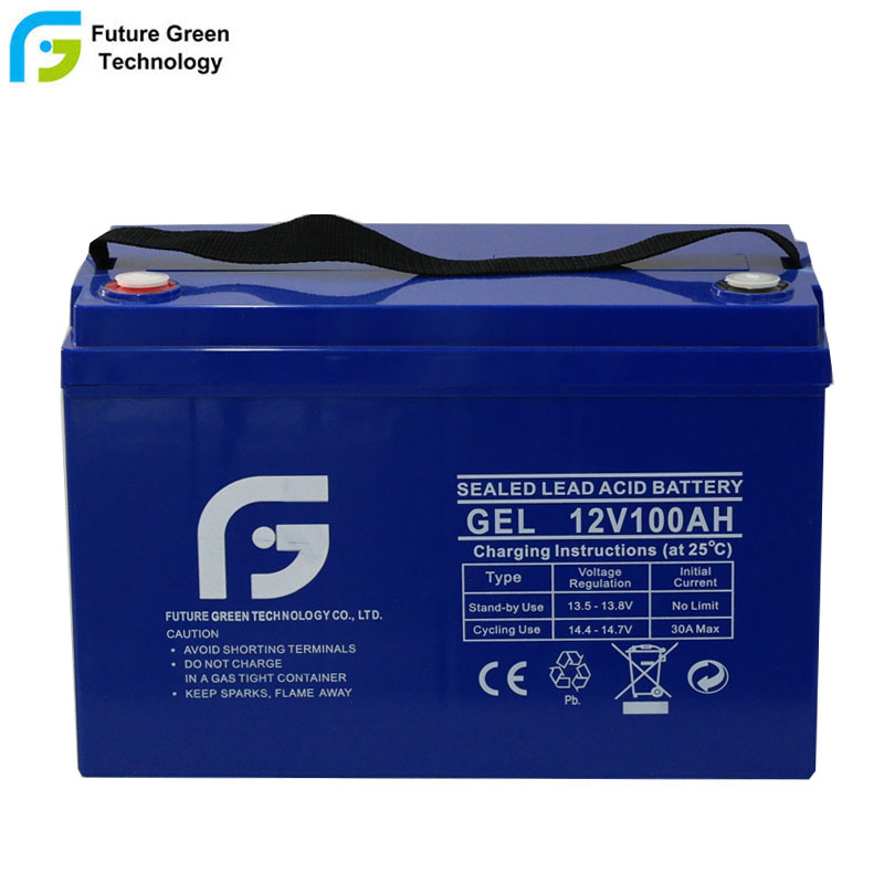 12V 100ah Deep Cycle Lead Acid Storage Battery for Solar